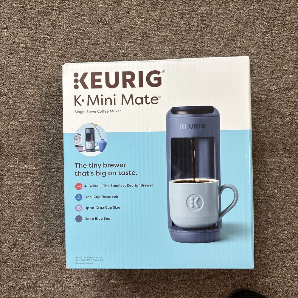 Keurig K-Mini Mate Single-Serve K-Cup Pod Coffee Maker Deep Blue Sea